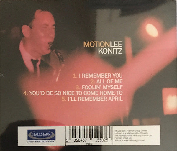Lee Konitz : Motion (CD, Album, Mono, RE)