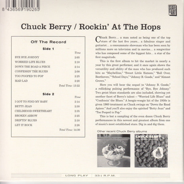 Chuck Berry : Rockin' At The Hops (CD, Album, Ltd, RE, RM)