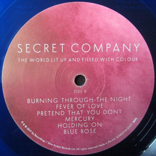 Secret Company : The World Lit Up And Filled With Colour  (LP, Album, Blu)