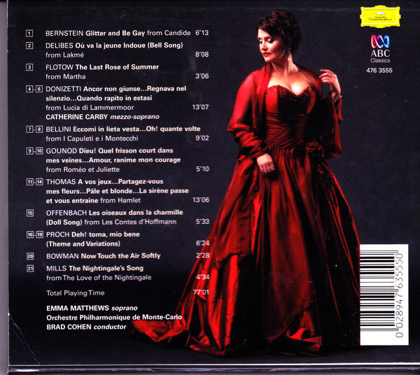 Emma Matthews, Orchestre Philharmonique De Monte-Carlo, Brad Cohen : Emma Matthews in Monte Carlo (CD)