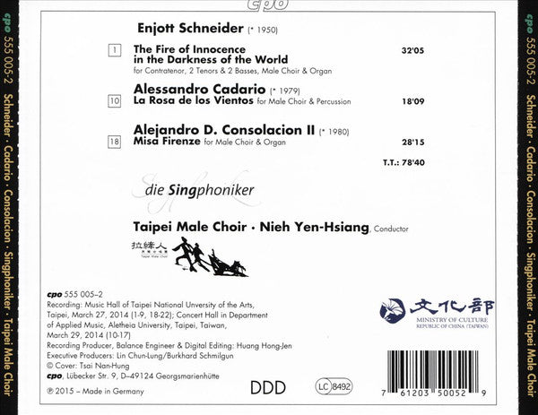 Taipei Male Choir, Singphoniker : Through Darkness To The Light (CD, Album)