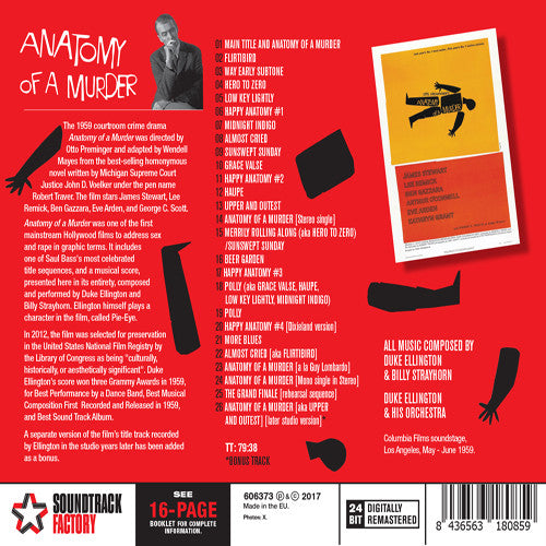 Duke Ellington & Billy Strayhorn : Anatomy Of A Murder (CD, Album, RE, RM, 24 )