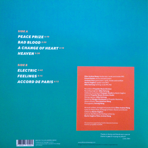 Ellen Andrea Wang : Blank Out (LP, Album, Tra)