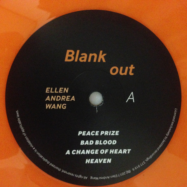 Ellen Andrea Wang : Blank Out (LP, Album, Tra)