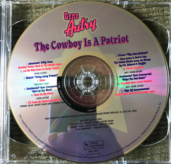 Gene Autry : The Cowboy Is A Patriot (2xCD, Comp, RM)
