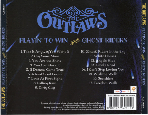 Outlaws : Playin' To Win And Ghost Riders (CD, Comp, RE)