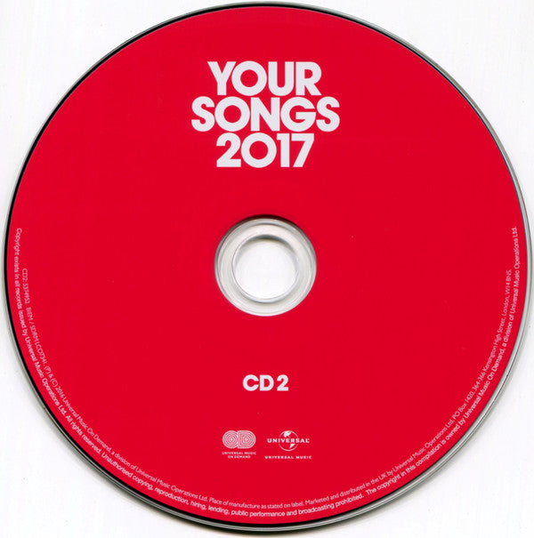 Various : Your Songs 2017 (2xCD, Comp)