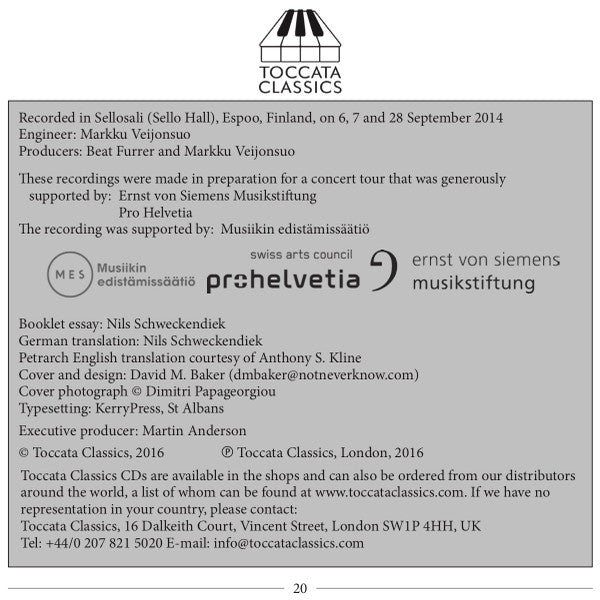 Beat Furrer ; Helsinki Chamber Choir, Uusinta Ensemble, Nils Schweckendiek : Works For Choir And Ensemble (CD, Album)