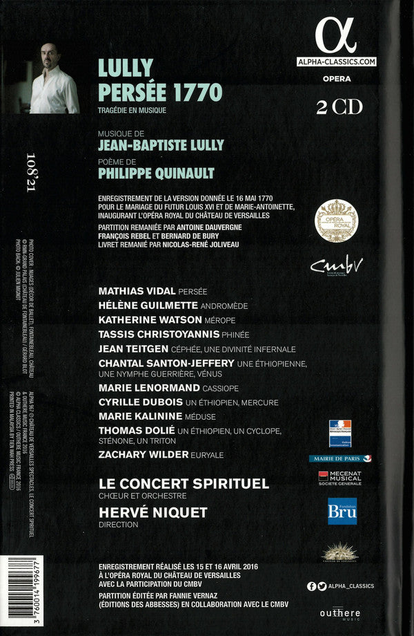 Jean-Baptiste Lully ‎– Le Concert Spirituel, Hervé Niquet : Persée 1770 (2xCD, Album)
