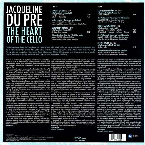 Jacqueline Du Pré : The Heart Of The Cello (LP, Comp)