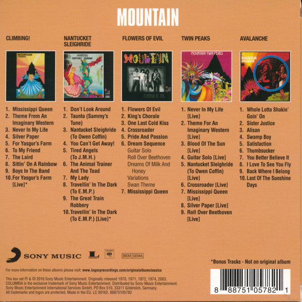 Mountain : Original Album Classics (Box, Comp + CD, Album, RE + CD, Album, RE + CD, Al)