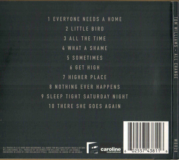 Tom Williams (3) : All Change (CD, Album)