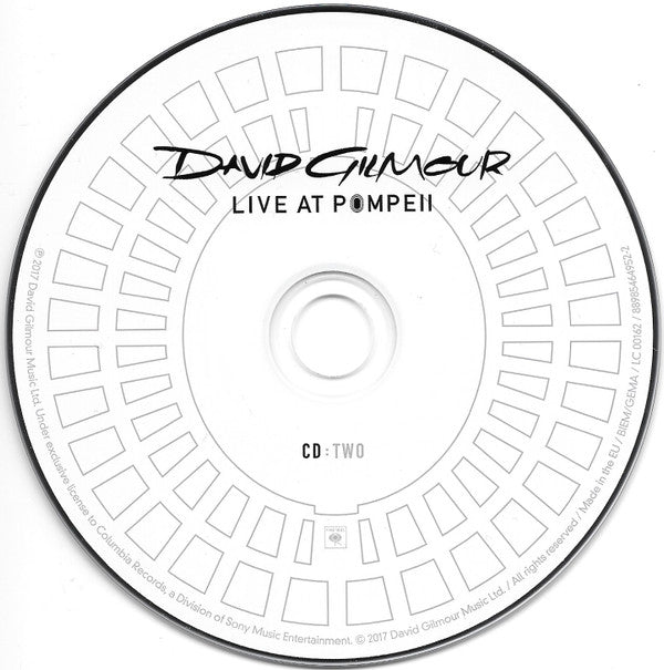 David Gilmour : Live At Pompeii (2xCD, Album)