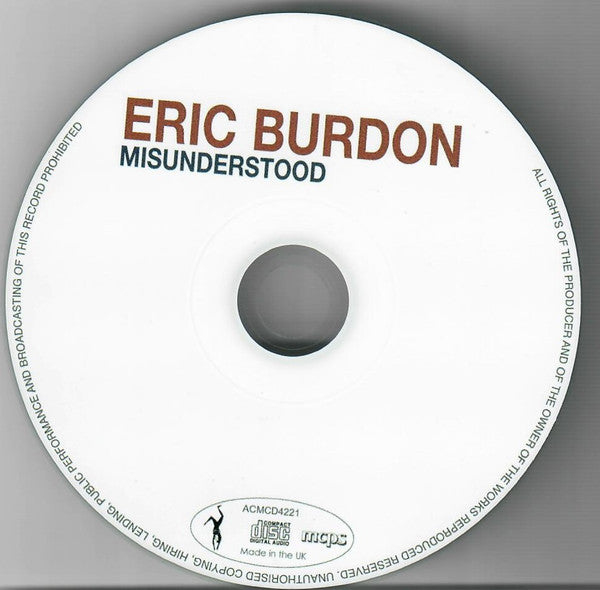Eric Burdon : Misunderstood. 1981 Sessions. (CDr, Album, RE)