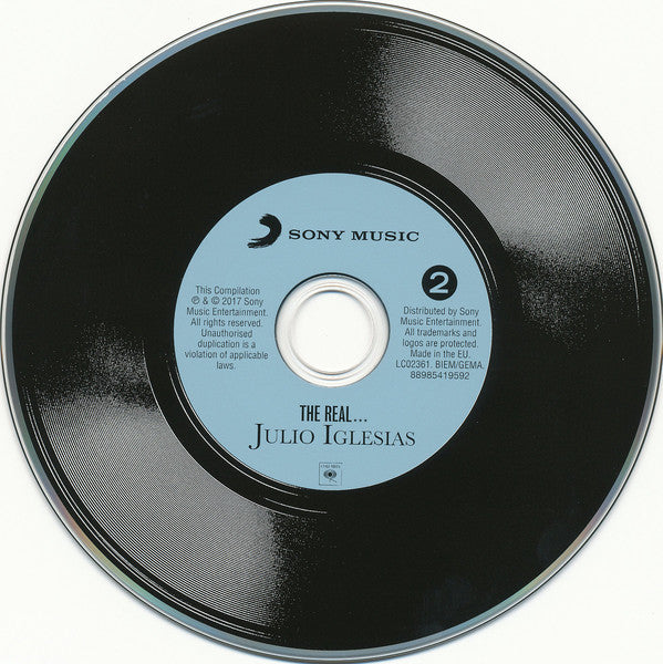 Julio Iglesias : The Real... Julio Iglesias (3xCD, Comp)