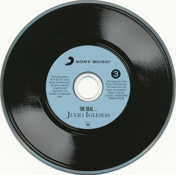 Julio Iglesias : The Real... Julio Iglesias (3xCD, Comp)