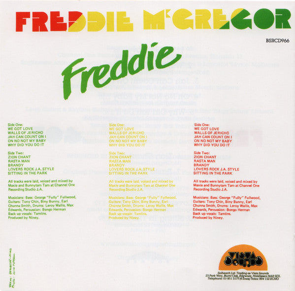 Freddie McGregor : Freddie (CD, Album, RE)