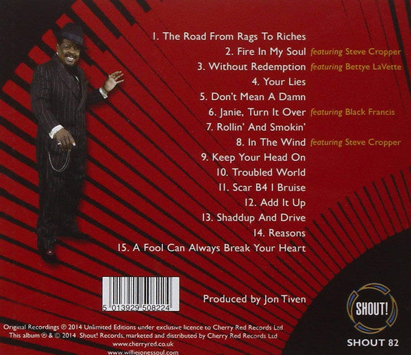 Willie Jones (6) : Fire In My Soul (CD, Album)