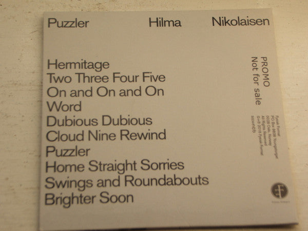 Hilma Nikolaisen : Puzzler (CD, Album, Promo)
