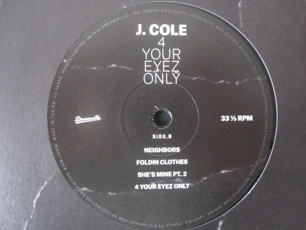 J. Cole : 4 Your Eyez Only (LP, Album)