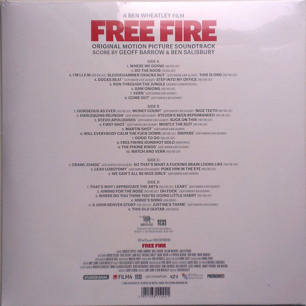 Geoff Barrow & Ben Salisbury : Free Fire (Original Motion Picture Soundtrack) (2xLP, Ltd, Sil)