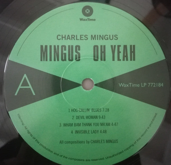 Charles Mingus : Oh Yeah (LP, Album, RE)