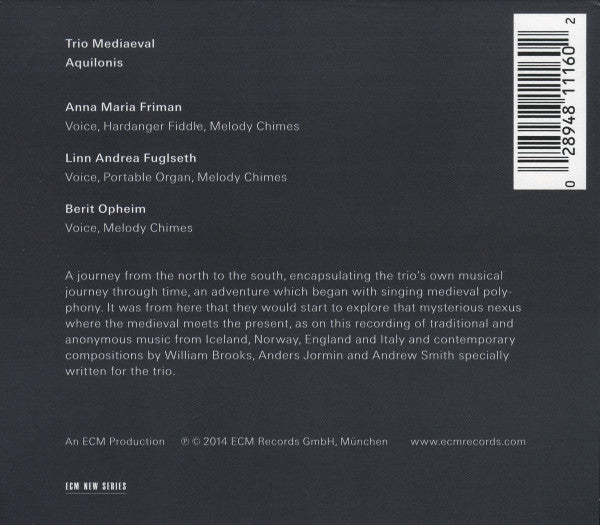 Trio Mediæval : Aquilonis (CD, Album)