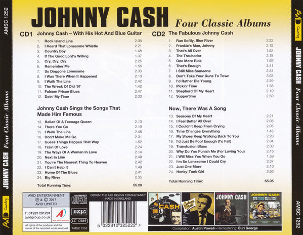 Johnny Cash : Four Classic Albums (2xCD, Comp, RM)