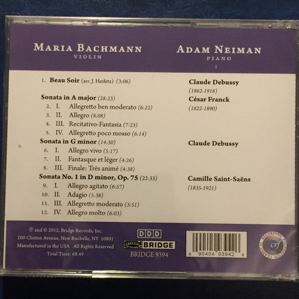 Maria Bachmann, Adam Neiman : French Fantasy (CD, Album)