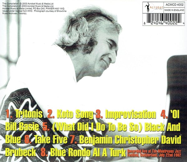 Dave Brubeck : Live - Take Five! (CD)