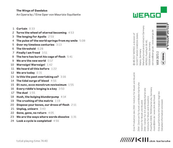Maurizio Squillante : The Wings Of Daedalus (CD, Album)