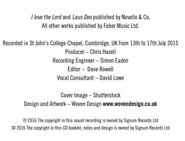 Jonathan Harvey | Andrew Nethsingha, St. John's College Choir : Deo (CD)