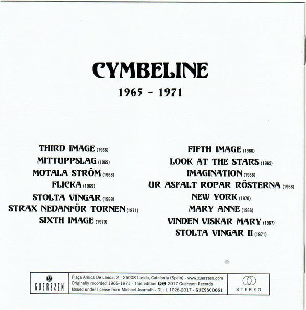 Cymbeline (2) : 1965 - 1971 (CD, Album, RM)