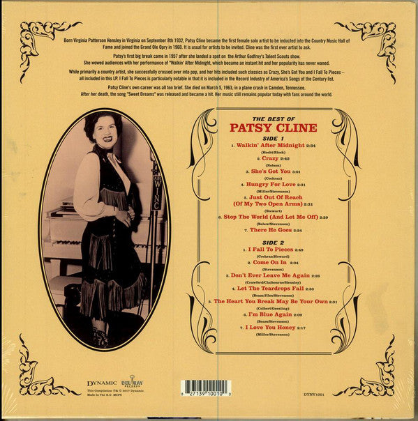 Patsy Cline : The Very Best Of Patsy Cline (LP, Comp, 180)