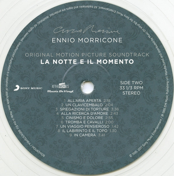 Ennio Morricone : La Notte E Il Momento (Colonna Sonora Originale Del Film) (LP, Album, Ltd, Num, RE, Tra)