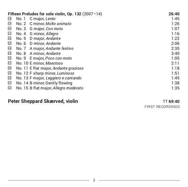 David Matthews (9), Peter Sheppard : Music For Solo Violin, Volume Two (CD, Album)