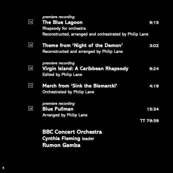 Clifton Parker, BBC Concert Orchestra, Rumon Gamba : The Film Music Of Clifton Parker (CD)