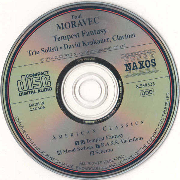 Paul Moravec : Tempest Fantasy (CD, Album, RE)