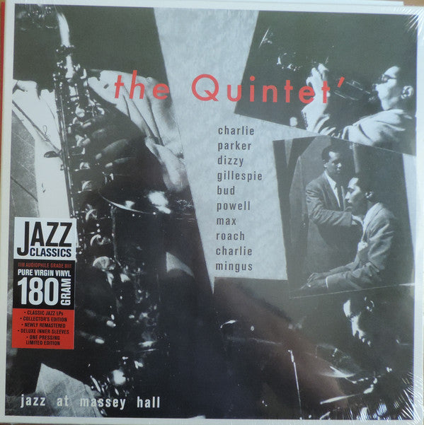 The Quintet, Charlie Parker, Dizzy Gillespie, Bud Powell, Charles Mingus, Max Roach : Jazz At Massey Hall (LP, Album, Ltd, RE)