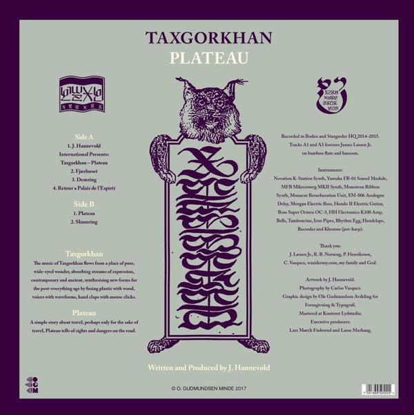 Taxgorkhan : Plateau (LP, Album, Ltd)