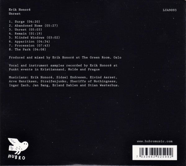 Erik Honoré : Unrest (CD, Album)