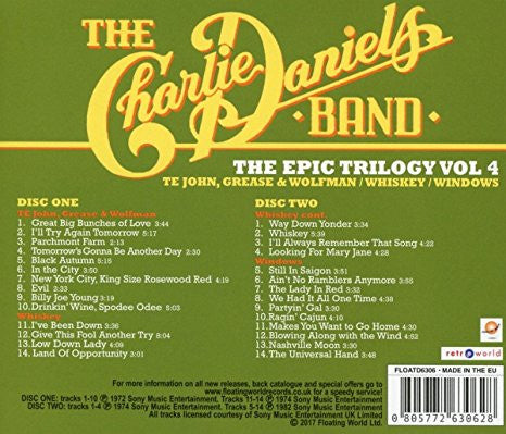 The Charlie Daniels Band : The Epic Trilogy Vol 4 (2xCD, Album, Comp, RE)