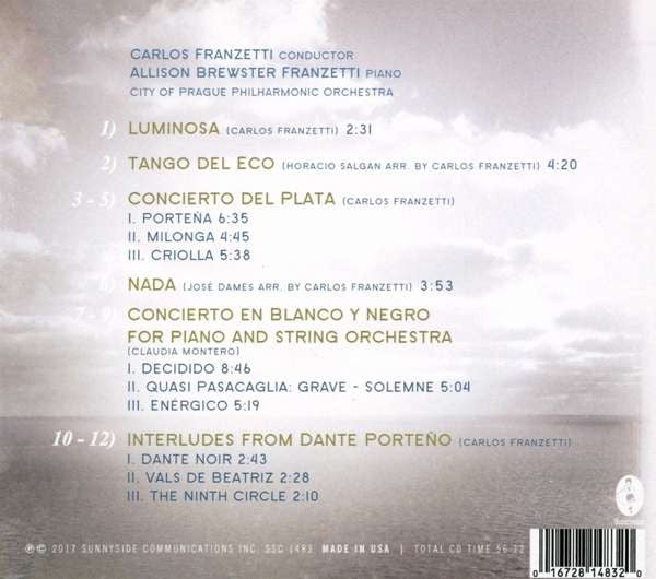 Carlos Franzetti & Allison Brewster Franzetti, The City Of Prague Philharmonic Orchestra : Luminosa (CD, Album)