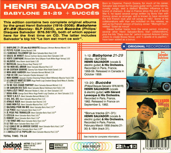 Henri Salvador : Babylone 21-29 + Succès (CD, Comp, Dig)