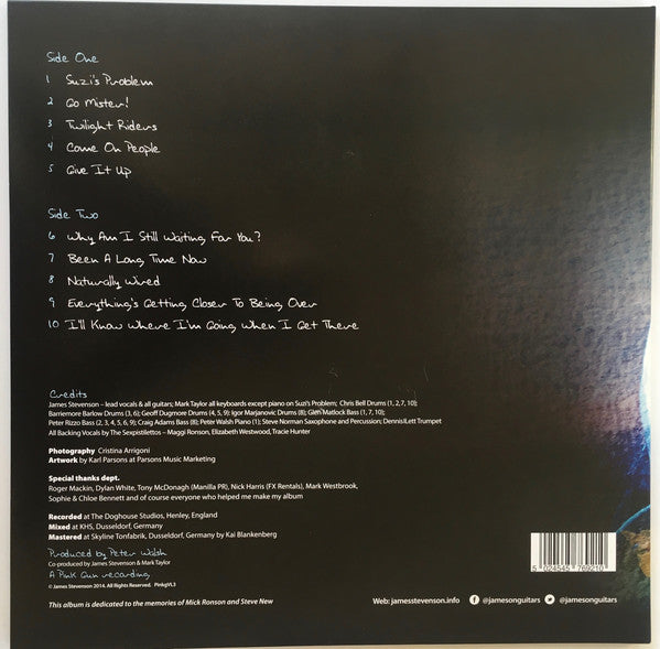 James Stevenson : Everything's Getting Closer To Being Over (LP, Album, Blu)