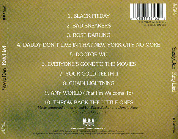 Steely Dan : Katy Lied (CD, Album, RE, RM)