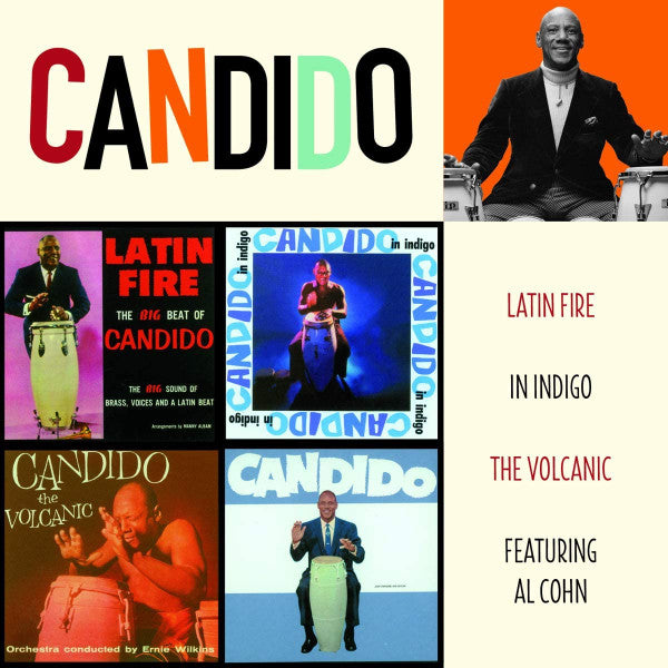 Candido : Latin Fire / In Indigo / The Volcanic / Featuring Al Cohn  (2xCD, Comp, RM)