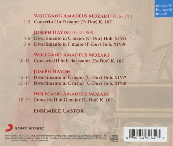 Wolfgang Amadeus Mozart, Joseph Haydn - Ensemble Castor : Concertos & Divertimentos (CD, Album)