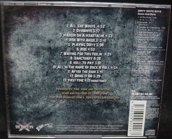 Dirty White Boyz : Down And Dirty (CD, Album)