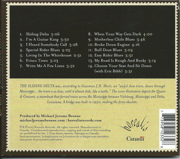 Michael Jerome Browne : Sliding Delta (CD, Album)
